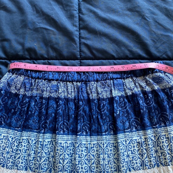 Boho Indie Festival Rave Tiered Lace Hippie Skirt - Picture 13 of 13